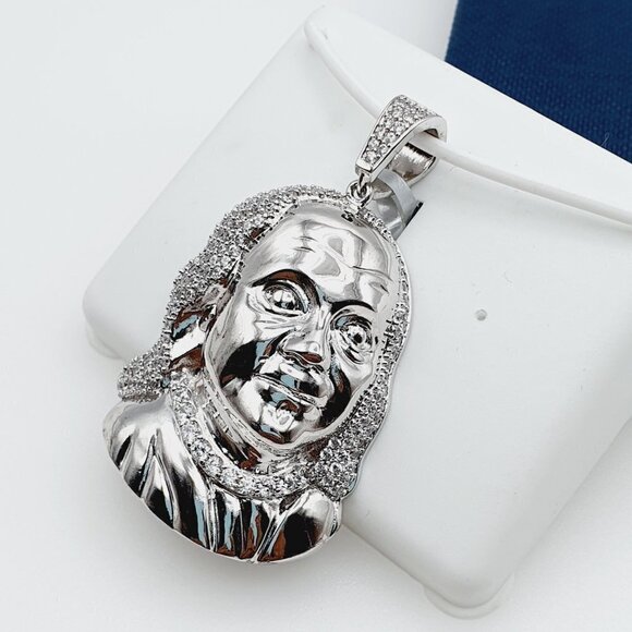 - "925 Sterling Silver Plated CZ Pendant, EVBRS355 - Picture 7 of 10